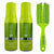 Zestaw Szampon Wellness Zielony + Odżywka + Szczotka do włosów Medium